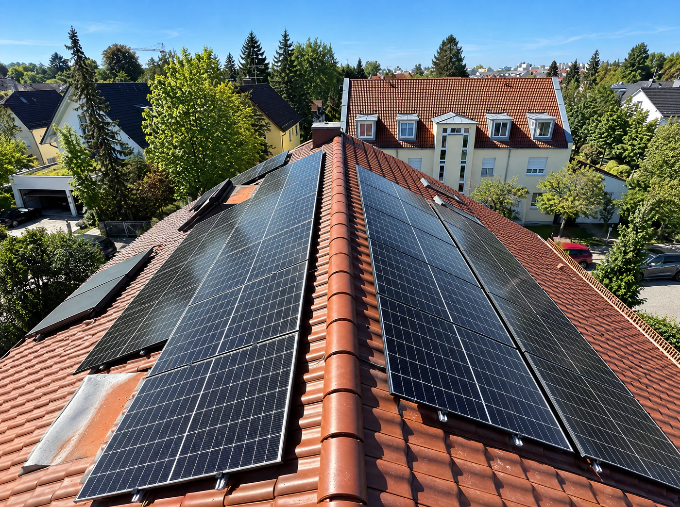 Beispielbild aus realisierten PV-Anlagen von Die Greinerei