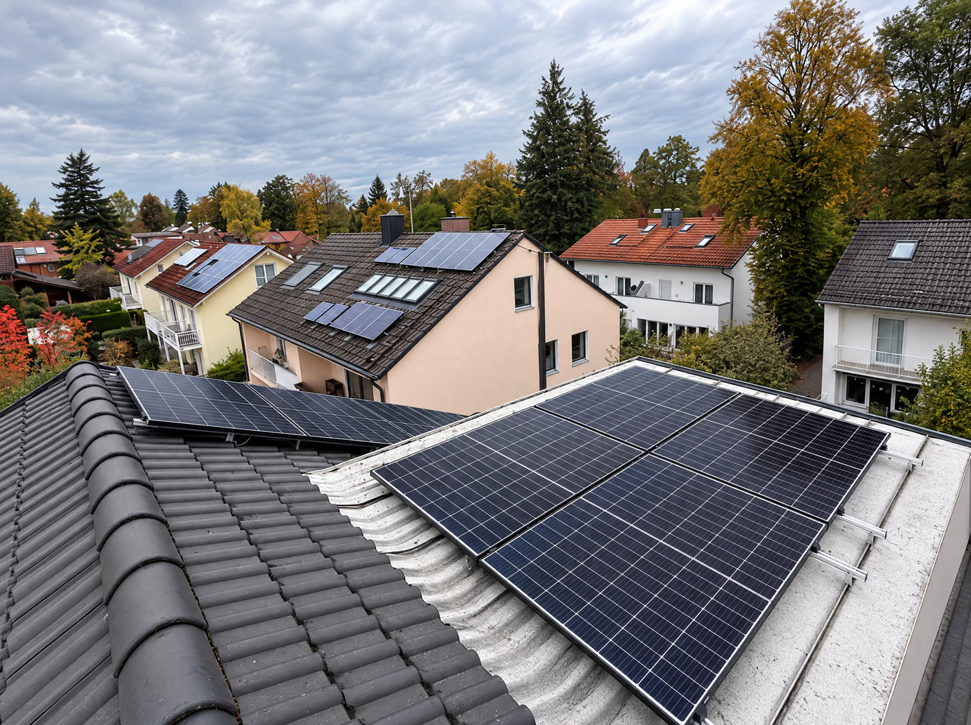 Beispielbild aus realisierten PV-Anlagen von Die Greinerei